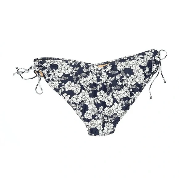 NWT J. Crew Hipster Curved Waist Cheeky Bikini Bottoms In Magnolia Floral Navy - Picture 3 of 5